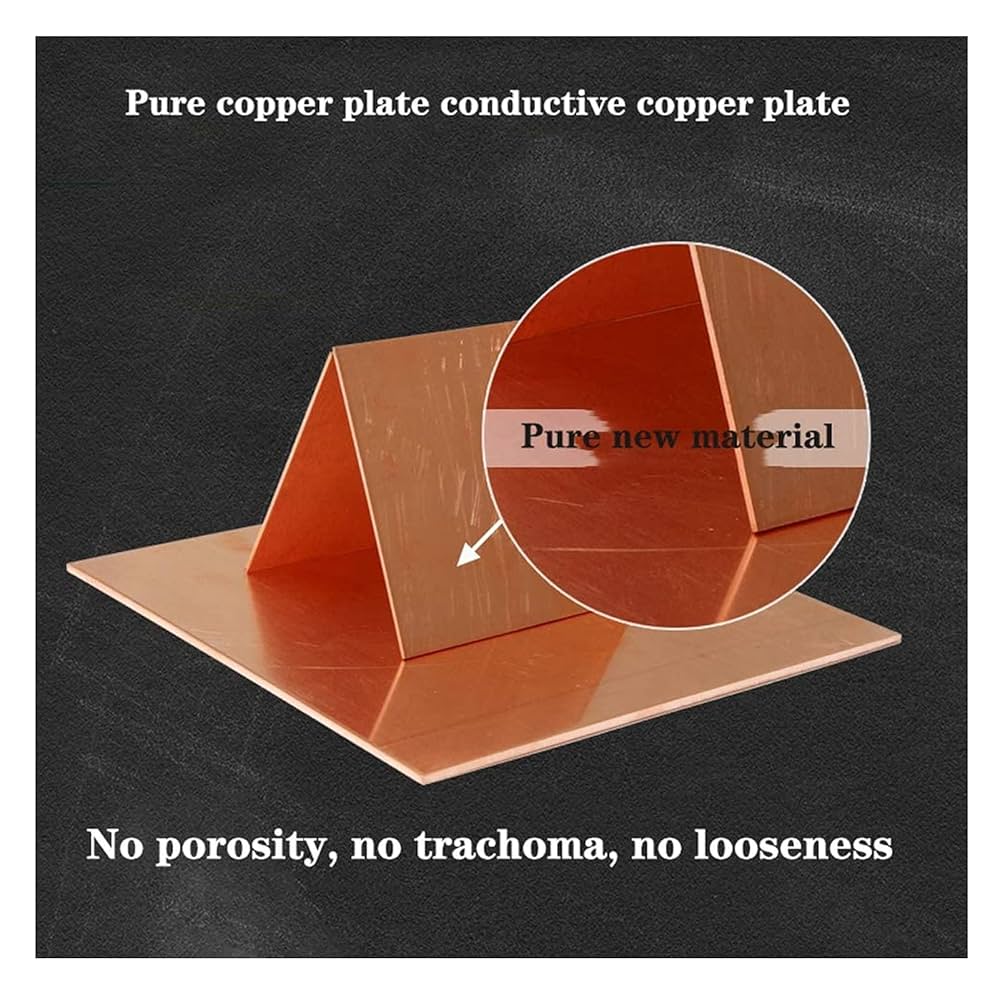 Amazon.co.jp: T2导电铜板厚红片铜块0.8x200x300mm : DIY・工具